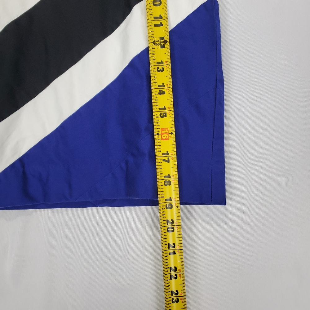 WHBM White House Black Market Mini Pencil Skirt Size 2 Black White Blue - Picture 8 of 9